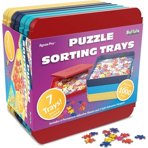 image:imageBuffalo Games  Puzzle Sorting Trays  7 Count Pack of 1Classic