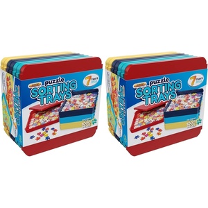 image:imageBuffalo Games  Puzzle Sorting Trays  7 Count Pack of 1Puzzle Sorting Trays
