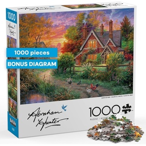 image:imageBuffalo Games Abraham Hunter Warmth of Home 1000 Piece Jigsaw Puzzle  Multicolor 2675 x 1975 in  Bonus Poster  Tight Interlocking Fit  Relaxing 1000 Piece Puzzle for Adults