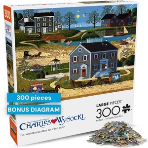 image:imageBuffalo Games Charles Wysocki  The Whippersnappers of Cape Cod  300 Piece Jigsaw Puzzle  14 amp Up 2125 x 15 in  Poster Included  Adult Jigsaw Puzzles  Nautical Scene