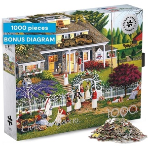 image:imageBuffalo Games Charles Wysocki Love 1000 Piece Jigsaw Puzzle  Silver Select Multicolor 2675 x 1975 in  Recycled Board  Poster Included  Expert Adult Jigsaw Puzzles