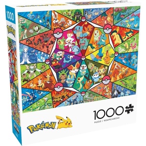 image:imageBuffalo Games Pokemon Stained Glass Starters Jigsaw Puzzle  1000 Pc Stained Glass 2675 x 1975 in  HighResolution Artwork  Relaxing Focus amp Cartoon Puzzles