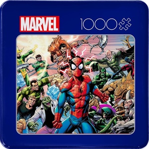 image:imageBuffalo Games SpiderMan Sinister War 1000 Piece Jigsaw Puzzle  266 x 19 in Tin Case  Focus amp Relaxation  SpiderMan Puzzle  FullColor PosterMarvel