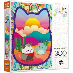 image:imageBuffalo Games Squishmallows  Desert Adventure  300 Piece Jigsaw Puzzle  Multicolor 2125 x 15 in  Larger Shapes 300 Piece Puzzle for Adults  Poster Included  HighResolution Artwork