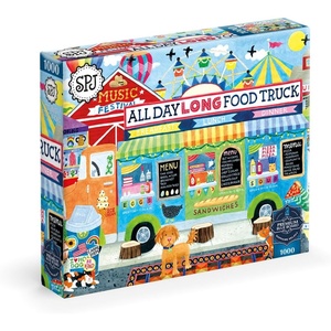 image:imageBuffalo Games Stephanie Peterson Jones All Day Long Food Truck 1000 Piece Jigsaw Puzzle  Multicolor Rectangular  1000 Piece Puzzle for Adults  Relaxing Challenge  Poster Included