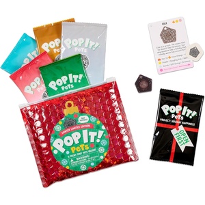 image:imagePOP IT Pets Winter Limited Edition  Holiday Mystery Bag  5 New Pets in Each Bag  Mini Pop It Collectables  Perfect Stocking Stuffer  Fun Holiday Story Inside