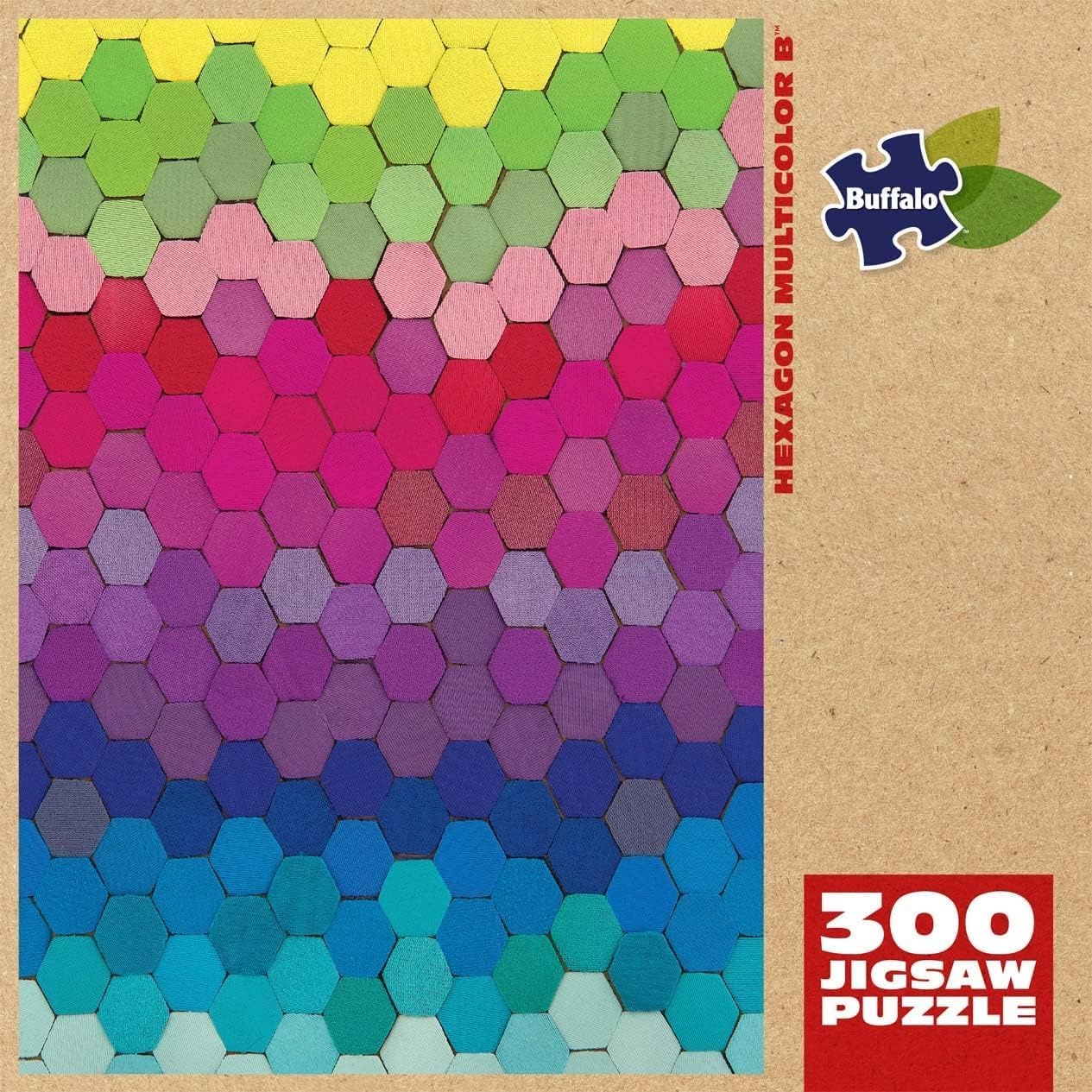 image:imageBuffalo Games  Lynn Haughton  Hexagon Multicolor  Large Piece Jigsaw Puzzle for Adults  Challenging Puzzle Perfect for Game Nights  Finished Size is 2125 x 1500