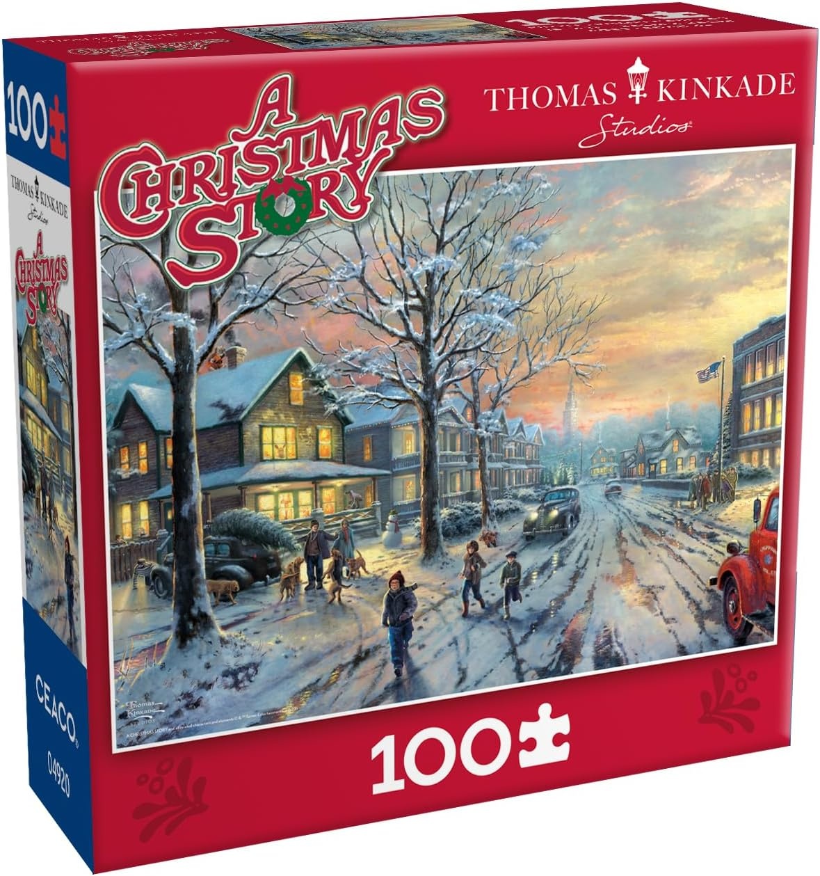 image:imageCEACO A Christmas Story Thomas Kinkade Jigsaw Puzzle  100Pc 15 x 11 in Ages 6  FullColor Poster for 100 Piece Puzzles for Kids  Relaxing Focus for 100 Piece Sets for Adults