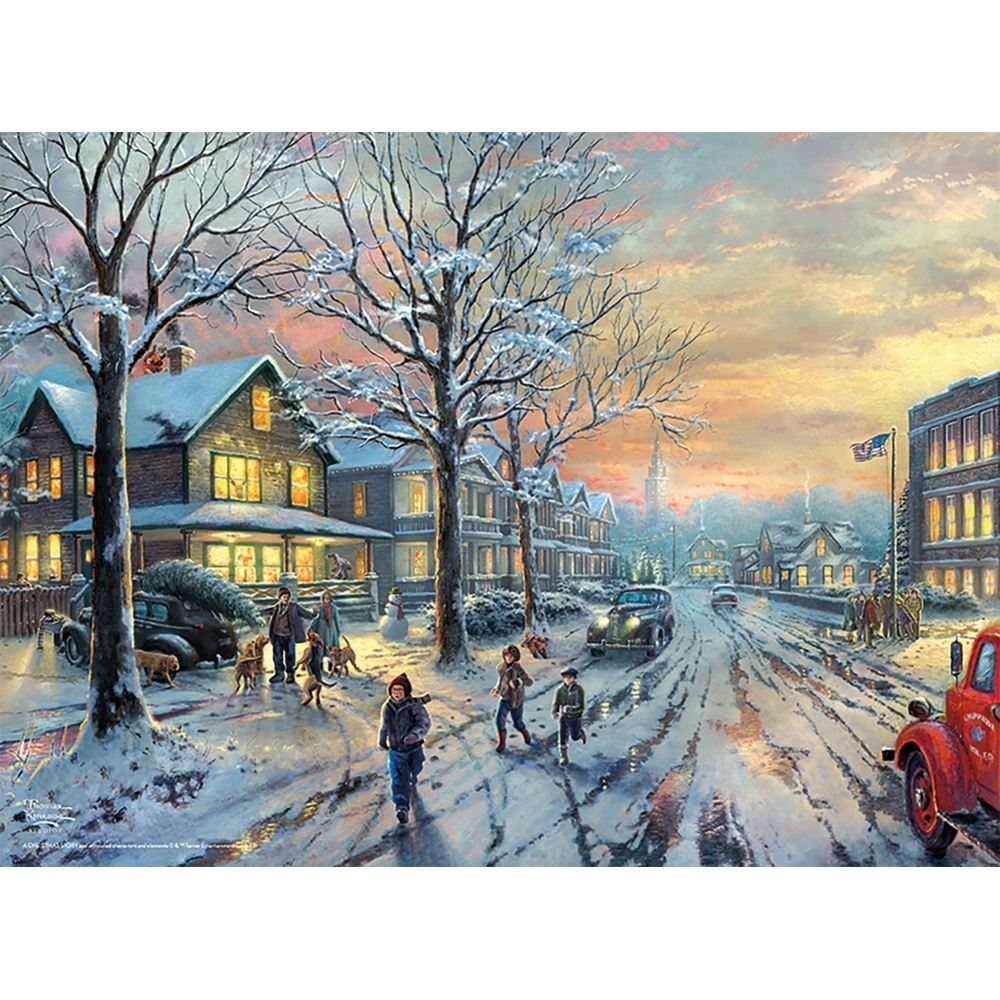 image:imageCEACO A Christmas Story Thomas Kinkade Jigsaw Puzzle  100Pc 15 x 11 in Ages 6  FullColor Poster for 100 Piece Puzzles for Kids  Relaxing Focus for 100 Piece Sets for Adults