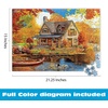image:imageBuffalo Games  500 Piece Jigsaw Puzzle  Autumn Lake House  Challenging Fall Scene Puzzles for Adults  Finished Size is 2675 x 1975