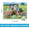 image:imageBuffalo Games  Adorable Animals Puppy Park Picnic 300 Large Piece Jigsaw Puzzle for Adults with Oversized Pieces