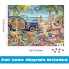 image:imageBuffalo Games  Aimee Stewart Beach Vacation 1000Piece Jigsaw Puzzle for Adults Silver Select Premium Puzzle with Foil Accents