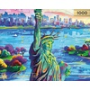 image:imageBuffalo Games  Celebrate Liberty 1000 Piece Jigsaw Puzzle for Adults Gold Collection Statue of Liberty Puzzle by Redina Tili
