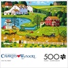 image:imageBuffalo Games  Charles Wysocki  Jolly Hill Farms  500 Piece Jigsaw Puzzle for Adults Challenging Puzzle Perfect for Game Nights  Finished Size is 2125 x 1500500