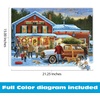 image:imageBuffalo Games  General Store At Christmas 500 Piece Holiday Jigsaw Puzzle  Festive Puzzles for Adults  PrecisionCut Pieces Winter Artwork and Hours of Relaxing Fun