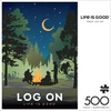 image:imageBuffalo Games  Life is Good  Forest Log On  500 Piece Jigsaw Puzzle for Adults Challenging Puzzle Perfect for Game Nights  Finished Size is 2125 x 1500