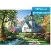 image:imageBuffalo Games  Little White Chapel Jigsaw Puzzle 500 Piece Puzzle for Adults Peaceful Church Landscape Art by Dominic Davison