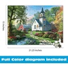 image:imageBuffalo Games  Little White Chapel Jigsaw Puzzle 500 Piece Puzzle for Adults Peaceful Church Landscape Art by Dominic Davison
