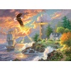 image:imageBuffalo Games 1000Piece Seaside Light Jigsaw Puzzle  Seaside Light Color 2675 x 1975 in  Relaxing Beach amp Landscape Puzzle for Adults