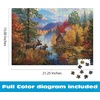 image:imageBuffalo Games Abraham Hunter Adirondack Lake 500 Piece Jigsaw Puzzle  2125 x 15 in Gold Collection  Puzzles for Adults with Bonus Poster  Precision Cut Pieces  Recycled Board