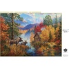 image:imageBuffalo Games Abraham Hunter Adirondack Lake 500 Piece Jigsaw Puzzle  2125 x 15 in Gold Collection  Puzzles for Adults with Bonus Poster  Precision Cut Pieces  Recycled Board