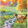 image:imageBuffalo Games Abraham Hunter September Pasture 500 Piece Jigsaw Puzzle  15 x 2125 in FullColor Poster Included  Jigsaw Puzzles for Adults  PrecisionCut Pieces  Relaxing Adult Activity