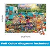 image:imageBuffalo Games Aimee Stewart  Family Campsite  Look Closer  500 Piece Jigsaw Puzzle  2125 x 15 in  Hidden Images  Reference Poster  Adult PuzzlesFamily Campsite