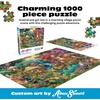 image:imageBuffalo Games Aimee Stewart  Family Campsite  Look Closer  500 Piece Jigsaw Puzzle  2125 x 15 in  Hidden Images  Reference Poster  Adult PuzzlesMerry Mushroom Village Picnic