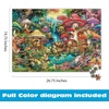 image:imageBuffalo Games Aimee Stewart  Family Campsite  Look Closer  500 Piece Jigsaw Puzzle  2125 x 15 in  Hidden Images  Reference Poster  Adult PuzzlesMerry Mushroom Village Picnic