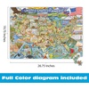 image:imageBuffalo Games Carrie Wagner Colorful Country 1000 Piece Jigsaw Puzzle  2675 x 1975 in Ages 14 amp Up  Family Night Adult Puzzle  USA Map Art  Recycled Board