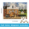 image:imageBuffalo Games Charles Wysocki Roll Call with a Bang 300Piece Jigsaw Puzzle  2125 x 15 in  67 Larger Shapes amp 300 Piece Puzzles for Adults  Bonus FullColor Poster amp Jigsaw Set for Seniors