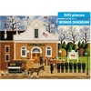 image:imageBuffalo Games Charles Wysocki Roll Call with a Bang 300Piece Jigsaw Puzzle  2125 x 15 in  67 Larger Shapes amp 300 Piece Puzzles for Adults  Bonus FullColor Poster amp Jigsaw Set for Seniors