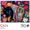 image:imageBuffalo Games Crafty Cats 750Piece Cat Jigsaw Puzzle  24 x 18 in Poster Included  PrecisionCut Pieces amp Adult Puzzle  Vibrant Artwork amp Animal Designs for Adults  Stress Relief amp Jigsaw Fun