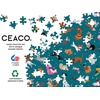 image:imageCEACO 300Piece Rectangular Jigsaw Puzzle  Pets Collage Cats amp Dogs 2125 x 15 in  FullSize Reference Poster for 300 Piece Puzzles for Adults  Relaxation with Cartoon Designs