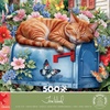 image:imageCEACO Cat Nap 500Piece Jigsaw Puzzle  500 Pieces 2125 x 15 in  Relaxing Challenge with Adult Puzzles  Adorable Cat Design for Animal Fans  FullColor Poster for 500Count Assembly Guide