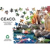 image:imageCEACO Doggies at the Koi Pond Jigsaw Puzzle  500Piece 2125 x 15 in  Peaceful Dog Scene Jigsaw Puzzles 500 Pieces for Adults  Assembly Kit amp Bonus Poster Guide