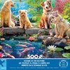image:imageCEACO Doggies at the Koi Pond Jigsaw Puzzle  500Piece 2125 x 15 in  Peaceful Dog Scene Jigsaw Puzzles 500 Pieces for Adults  Assembly Kit amp Bonus Poster Guide