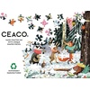image:imageCEACO Holiday Parade Glitter Jigsaw Puzzle  100 Pieces 15 x 11in  Relaxing Easy Puzzles for Adults  Family Fun with 100 Piece Kit for Kids  Sparkling Glitter Design for Activities for Seniors