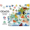 image:imageCeaco  Animal Map  100 Piece Jigsaw Puzzle