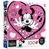 image:imageCeaco  Disney  Minnie Mouse  Minnie Heart  Glitter Puzzle  100 Piece Jigsaw Puzzle