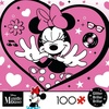 image:imageCeaco  Disney  Minnie Mouse  Minnie Heart  Glitter Puzzle  100 Piece Jigsaw Puzzle