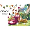 image:imageCeaco  Disney  Princess Trio  Rapunzel and Pascal  Glitter Puzzle  100 Piece Jigsaw Puzzle