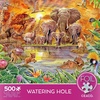 image:imageCeaco  Foil Puzzle  Steve Sundram  Watering Hole  500 Piece Jigsaw Puzzle