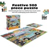 image:imageCeaco  Food Trucks Taco Truck 500 Piece Jigsaw Puzzle with Colorful Vibrant Art for Adults and Teens