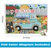 image:imageCeaco  Food Trucks Taco Truck 500 Piece Jigsaw Puzzle with Colorful Vibrant Art for Adults and Teens