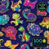 image:imageCeaco  Glow in The Dark  Dinosaur Sticker Collage  100 Piece Jigsaw Puzzle