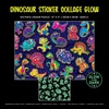 image:imageCeaco  Glow in The Dark  Dinosaur Sticker Collage  100 Piece Jigsaw Puzzle