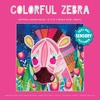 image:imageCeaco  Sensory Textures  Colorful Zebra  100 Piece Jigsaw Puzzle