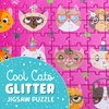 image:imageChuckle amp Roar  Cool Cats Glitter 100 Piece Jigsaw Puzzle for Kids Ages 6  Educational Puzzle with Glitter Accents  Fine Motor Skills and Screen Free Fun  Giftable Kids Puzzle 11 x 15 InchesCool Cats
