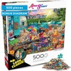 image:imageBuffalo Games Aimee Stewart  Family Campsite  Look Closer  500 Piece Jigsaw Puzzle  2125 x 15 in  Hidden Images  Reference Poster  Adult PuzzlesFamily Campsite